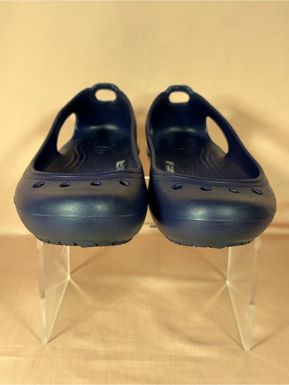 Crocs Women's Navy Blue Kadee Slip-On Ballet Flats Size W's 5 - Picture 9 of 11